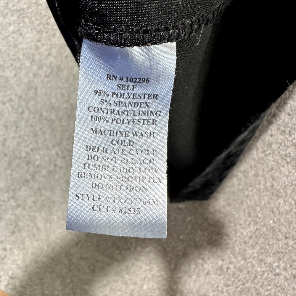 Connected Apparel Dress Womens 8 Black‎ Velvet Knee Length - Picture 12 of 12